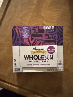 Wholesum Nut+Seed Bars