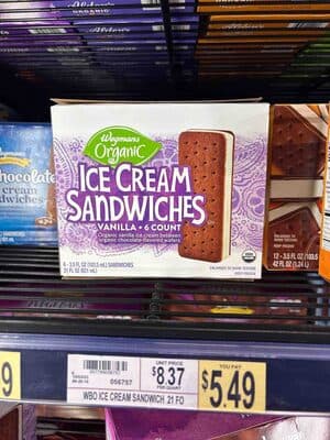 Organic Ice Cream Sandwiches
