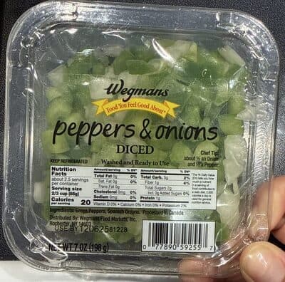 Diced Peppers & Onions