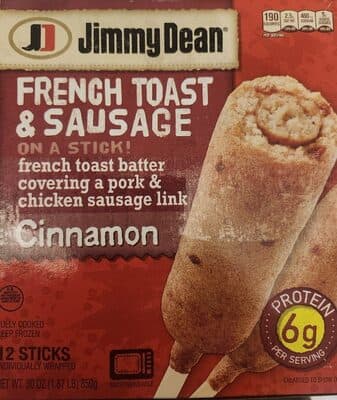 Cinnamon French Toast & Sausage on a Stick
