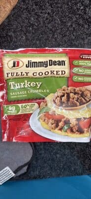 Turkey Fully Cooked Sausage Crumbles