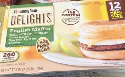 Turkey Sausage, Cage Free Egg White & Cheese English Muffin Sandwiches