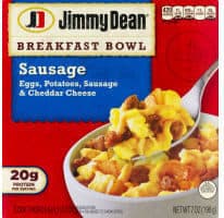 Sausage Eggs, Potatoes, Cheddar Cheese Breakfast Bowl