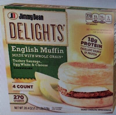 Turkey Sausage, Egg White & Cheese English Muffin Sandwiches