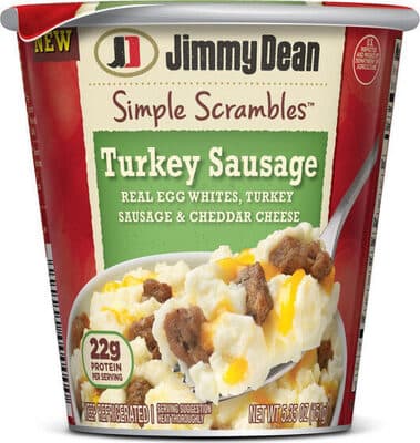 Turkey Sausage Real Egg Whites, Turkey Sausage & Cheddar Cheese Simple Scrambles