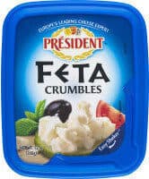 PRESIDENT, ALL NATURAL CRUMBLED FETA