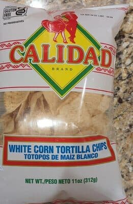 White corn tortilla chips