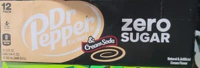 Dr Pepper Zero Sugar Cream Soda