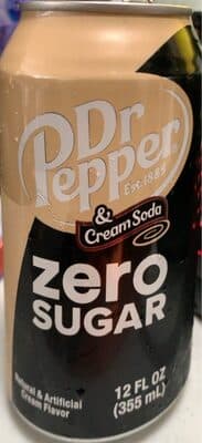 Dr Pepper & Cream Soda Zero Sugar