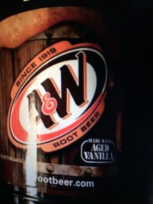 A&W Naturally & Artificially Flavored Soda Made with Aged Vanilla Root Beer