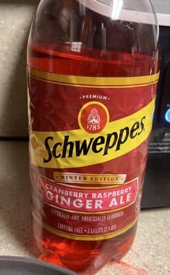 Schweppes Caffeine Free Cranberry Raspberry Ginger Ale