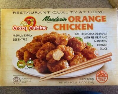 Mandarin Orange Chicken Battered Breast Meat Chicken & Mandarin Orange Sauce