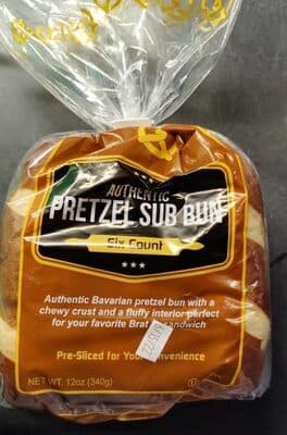 Pretzel sub bun