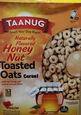 Honey Nut Flavored Toasted Oats Cereal