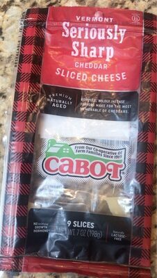 Vermont Seriously Sharp Sliced Cheddar Cheese
