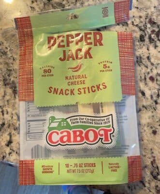 Pepper Jack Natural Cheese Snack Sticks