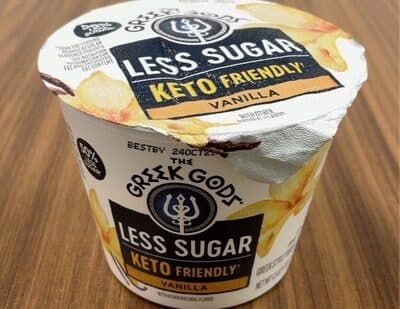 Vanilla Flavored Less Sugar Keto Friendly Greek Style Yogurt