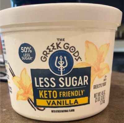 Vanilla Flavor Less Sugar Keto Friendly Greek Style Yogurt