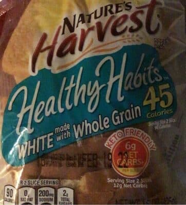 White Made With Whole Grain Bread