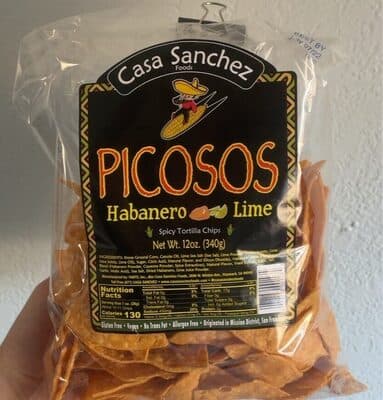 Picosos Spicy Tortilla Chips Habanero Lime