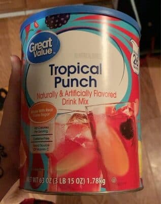 Tropical Punch Flavored Drink Mix