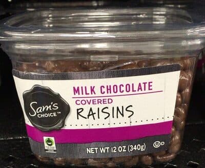 Milk Chocolate Covered Raisins