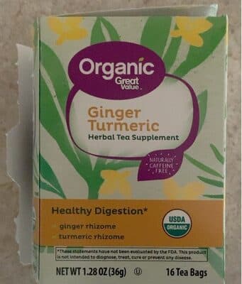 Ginger Turmeric Herbal Tea Supplement