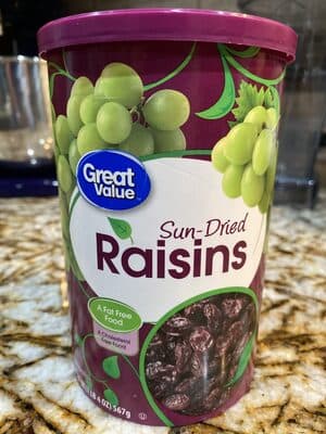 Seedless California Raisins