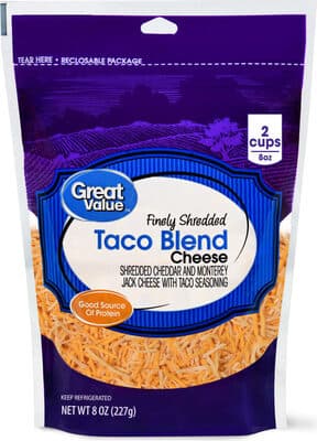 Great Value, Taco Blend Cheese
