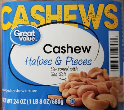 Roasted & Salted Cashew Halves & Pieces