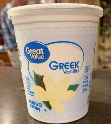Vanilla Flavored Greek Nonfat Yogurt