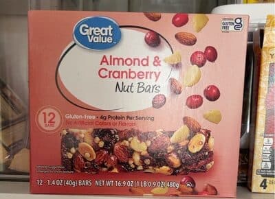 Almond and Cranberry Nut Bars