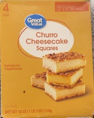 Churro cheesecake squares