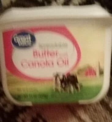 Spreadable Butter With Canola Oil