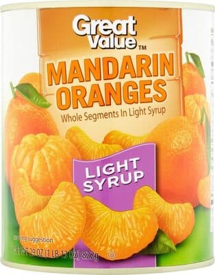 Mandarin Oranges Whole Segments In Light Syrup