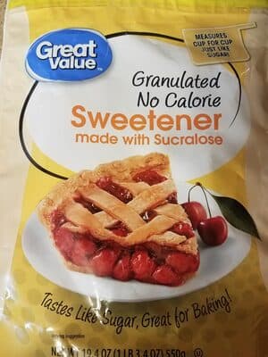 Granulated No Calorie Sweetener Made With Sucralose