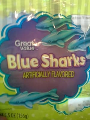 Blue Sharks Flavored Candy