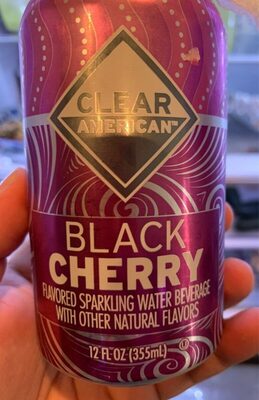 Black Cherry Flavored Sparkling Water Beverage With Other Natural Flavors