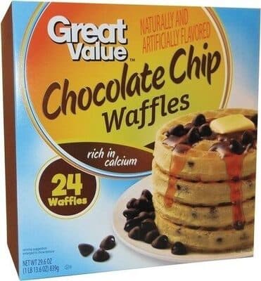 Chocolate Chip Flavored Waffles