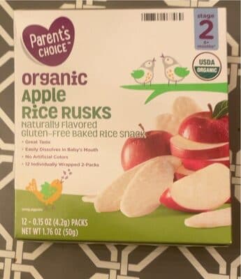 Apple rice rusks