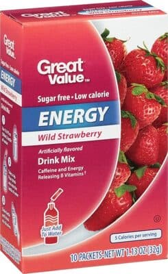 Wild Strawberry Flavored Energy Drink Mix
