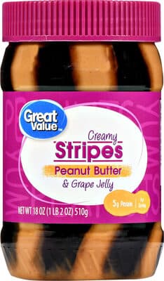 Creamy Stripes Peanut Butter & Grape Jelly