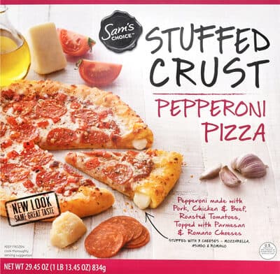 Pepperoni Stuffed Crust Pizza