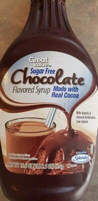 GREAT VALUE, FLAVORED SYRUP, CHOCOLATE, CHOCOLATE