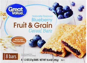 Blueberry Flavored Fruit & Grain Cereal Bars