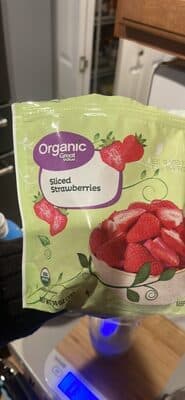 Organic Sliced Strawberries