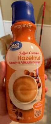 Hazelnut Flavored Coffee Creamer