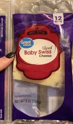 Baby Swiss Deli Style Sliced Cheese