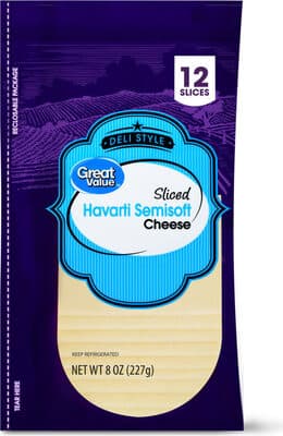 HAVARTI SEMISOFT DELI STYLE SLICED CHEESE, HAVARTI SEMISOFT