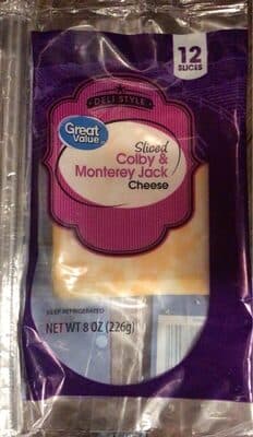 Colby Jack Sliced Deli Style Colby & Monterey Jack Cheese